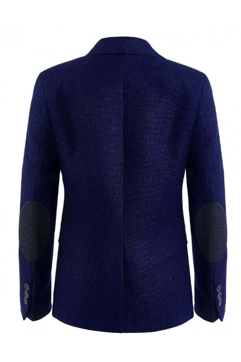 Пиджак для мальчика в комплекте с платком, темно-синий