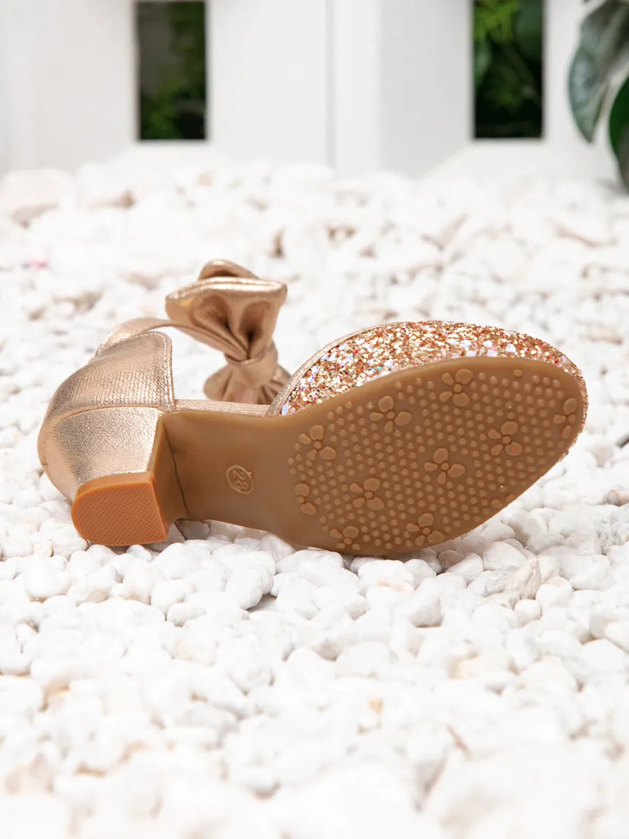 zapatos de fiesta para niña MiLi guillerminas doradas con moño (4)