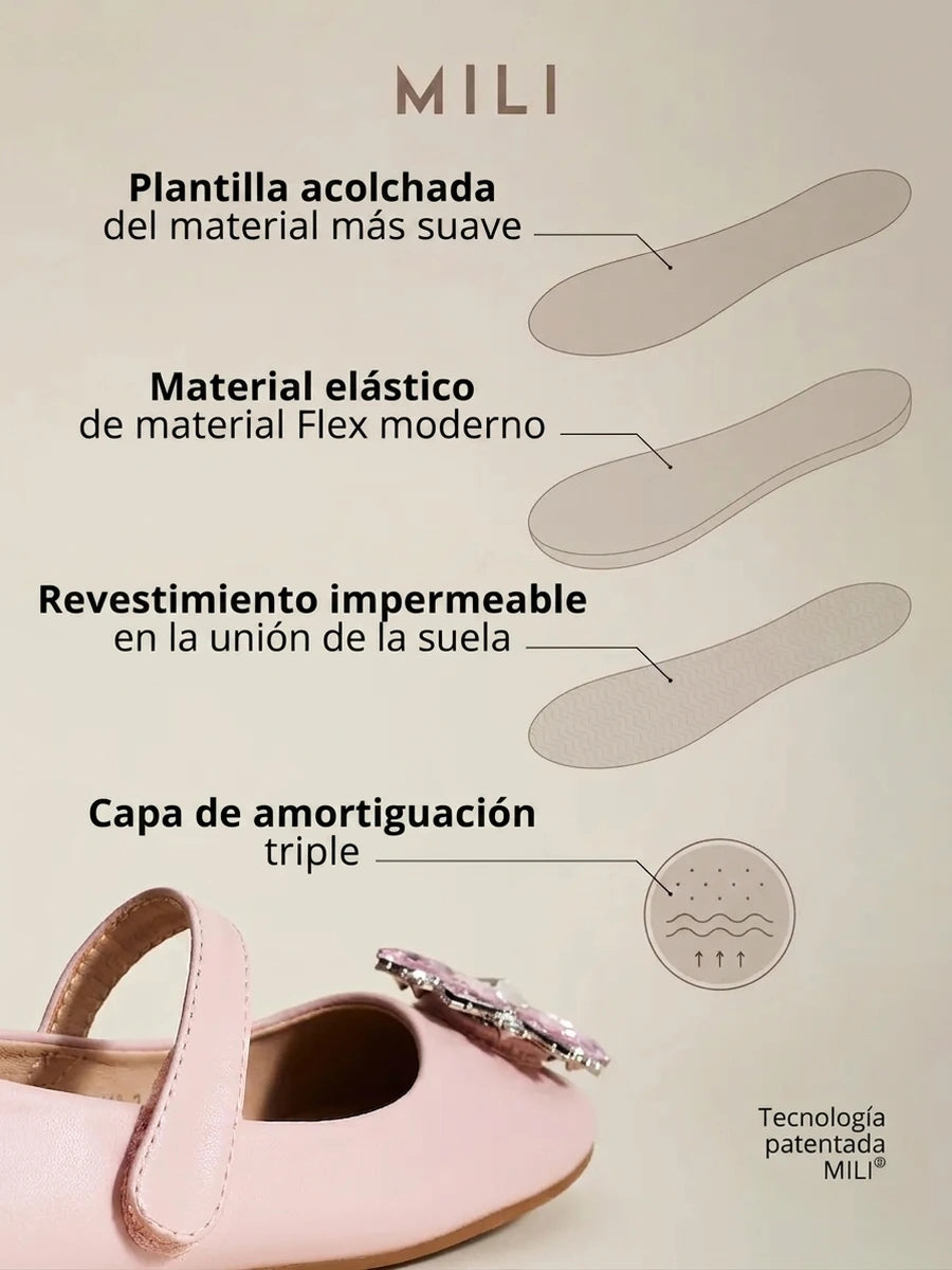 zapatos de fiesta para niña MiLi tipo salón rosa fucsia con broche (4)