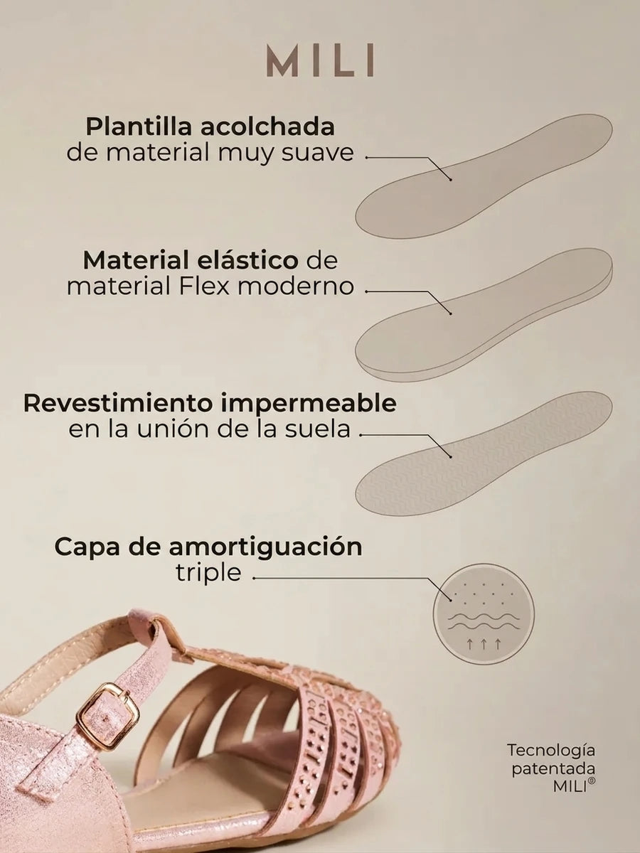 zapatos de fiesta para niña MiLi sandalias rosa con strass (5)