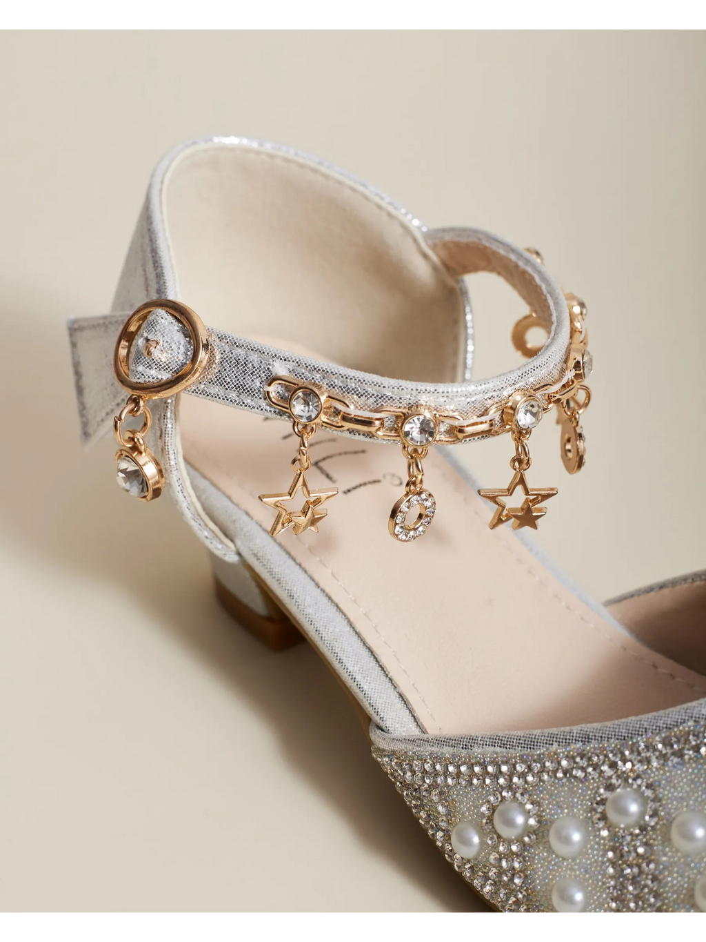 zapatos de fiesta para niña MiLi plateados con tacón y strass (6)