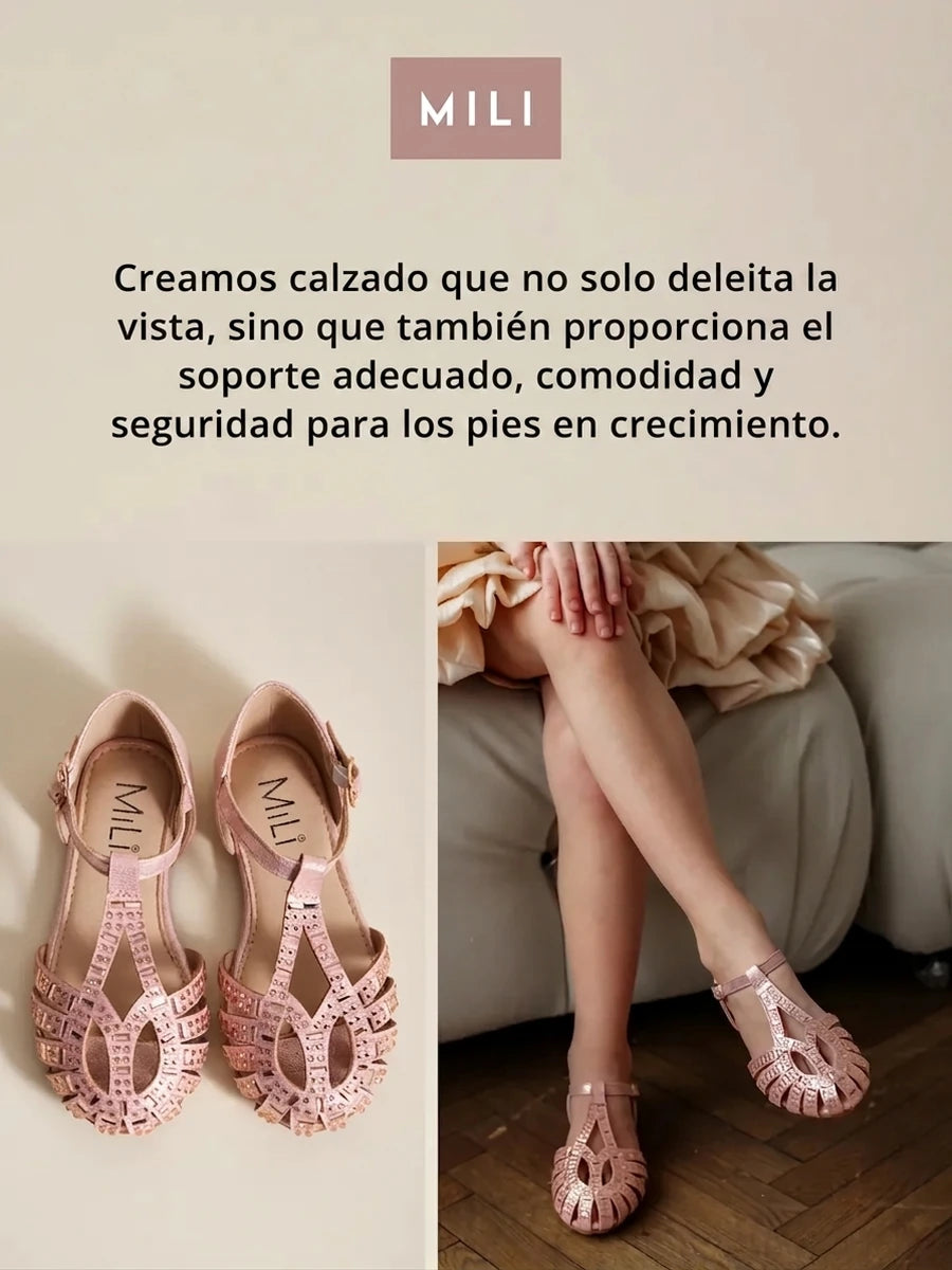 zapatos de fiesta para niña MiLi sandalias rosa con strass (8)