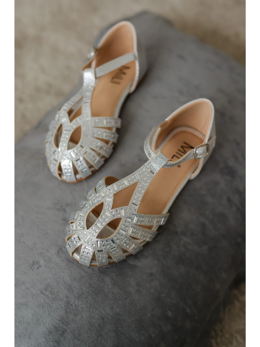 zapatos de fiesta para niña MiLi sandalia plateado con strass (12)