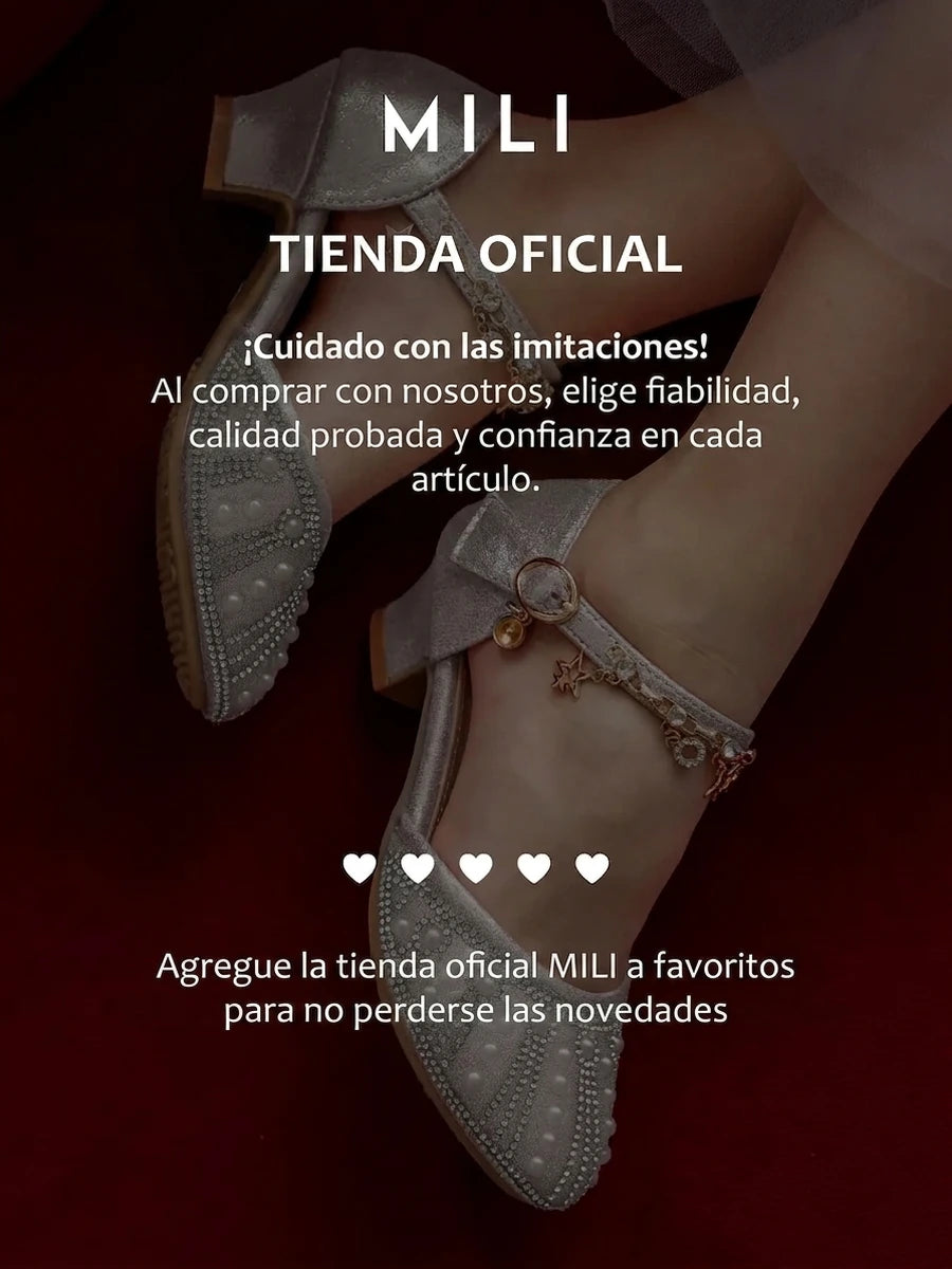 zapatos de fiesta para niña MiLi plateados con tacón y strass (14)