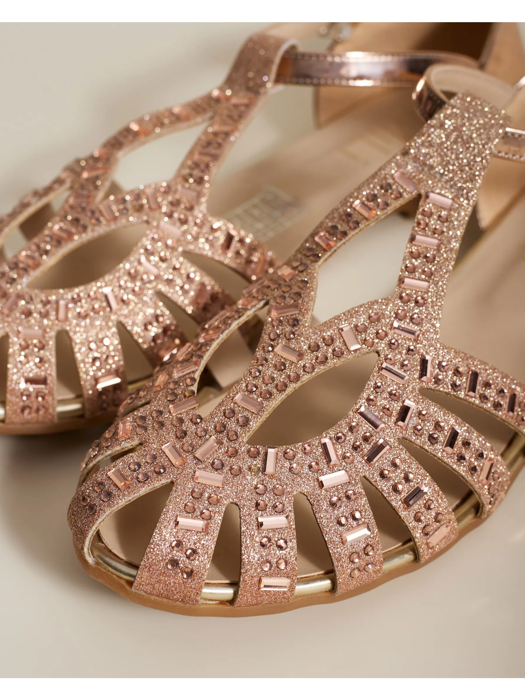 zapatos de fiesta para niña MiLi sandalias beige y dorado con strass (16)