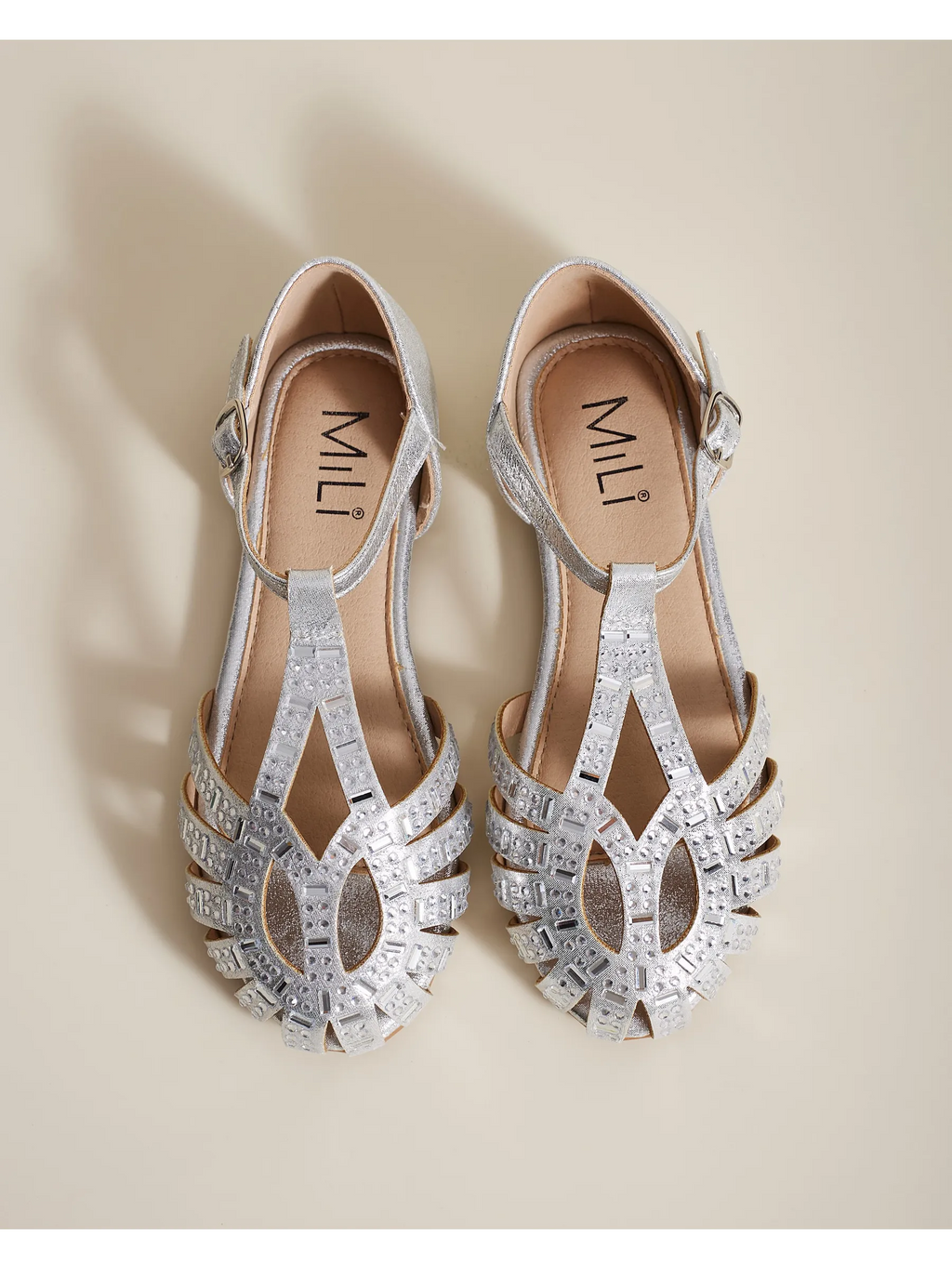 zapatos de fiesta para niña MiLi sandalia plateado con strass (18)