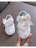 zapatos de fiesta para niña MiLi plateados con moño y strass (1)