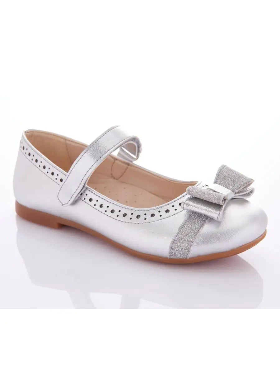 zapatos de fiesta para niña MiLi cerrados plateados con strass (1)