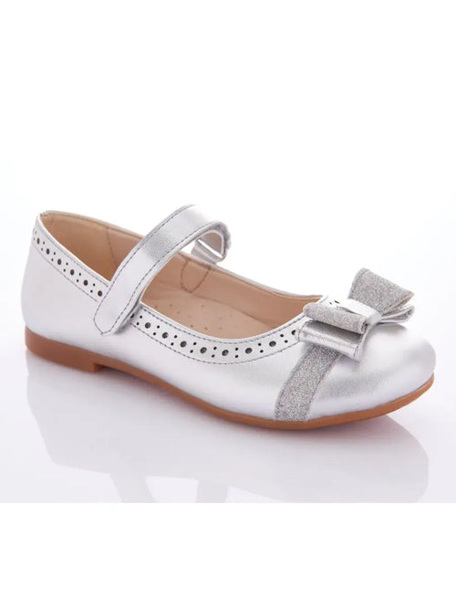 zapatos de fiesta para niña MiLi cerrados plateados con strass (1)