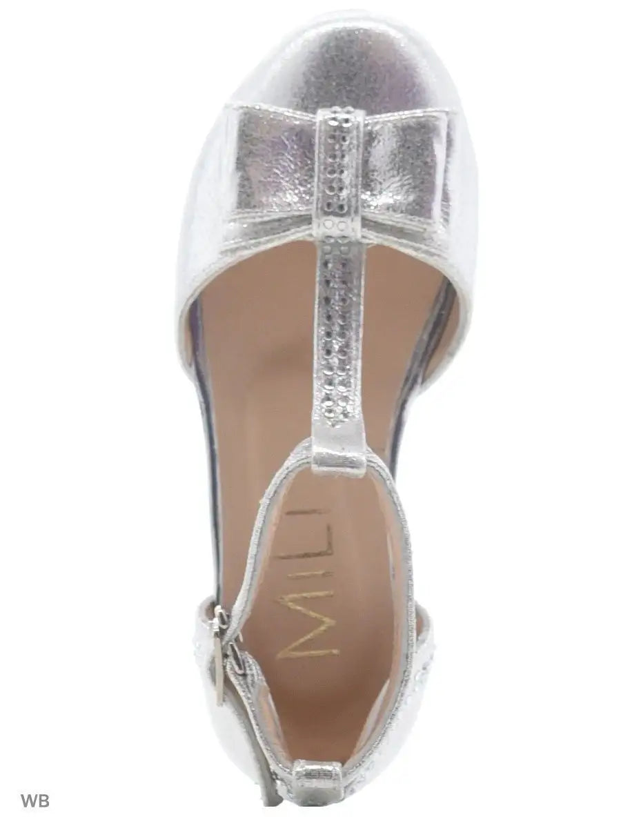zapatos de fiesta para niña MiLi plateados con strass (2)
