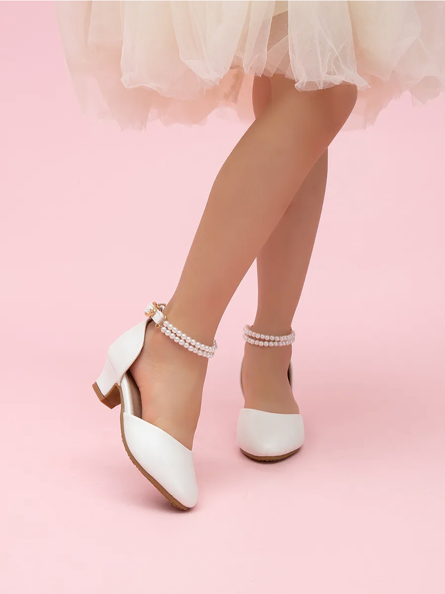 zapatos de fiesta para niña MiLi tipo salón marfil con strass (2)