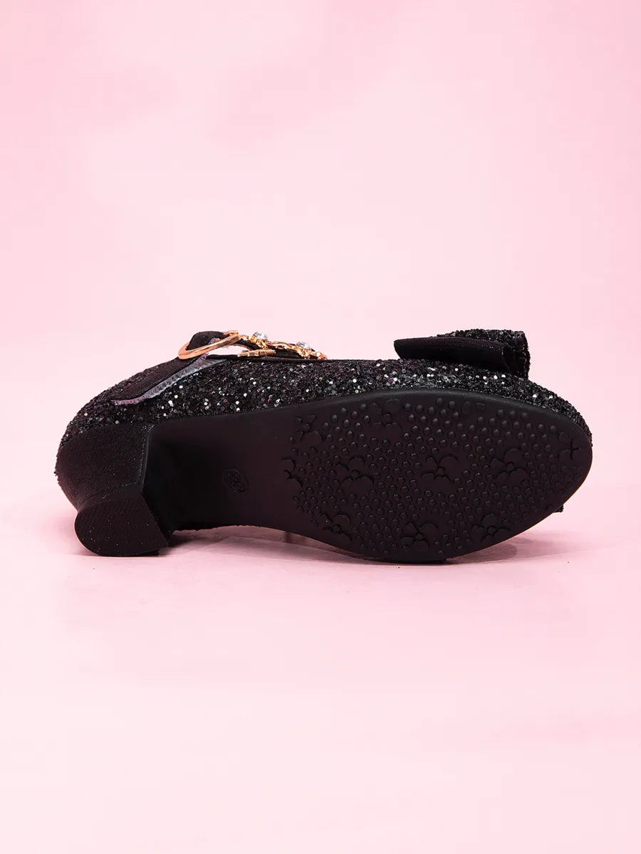 zapatos de fiesta para niña MiLi tipo salón negro con strass (3)