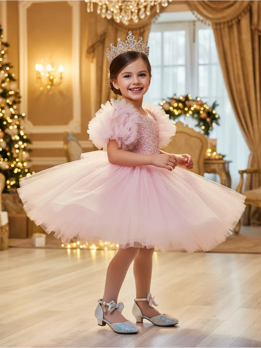 zapatos de fiesta para niña MiLi modelo pump marfil con moños (3)