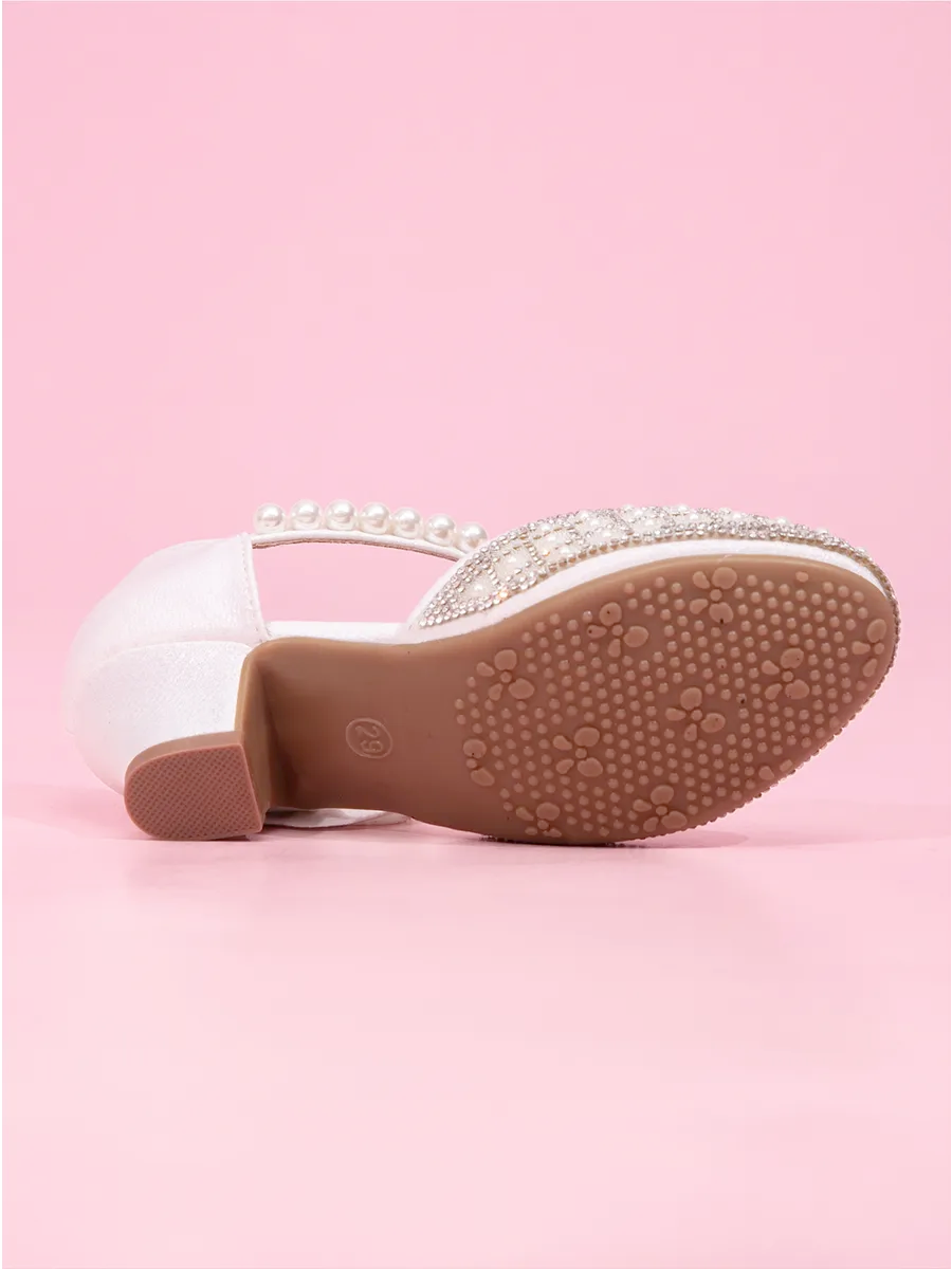 zapatos de fiesta para niña MiLi tipo salón blanco con strass (4)