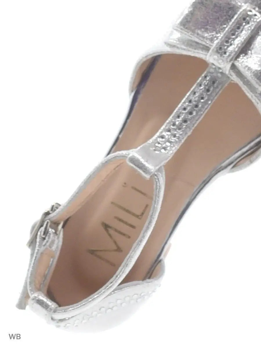 zapatos de fiesta para niña MiLi plateados con strass (5)