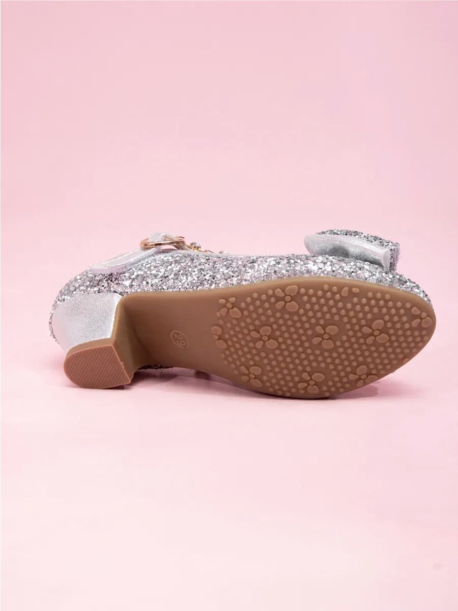 zapatos de fiesta para niña MiLi tipo salón plateado con strass (6)