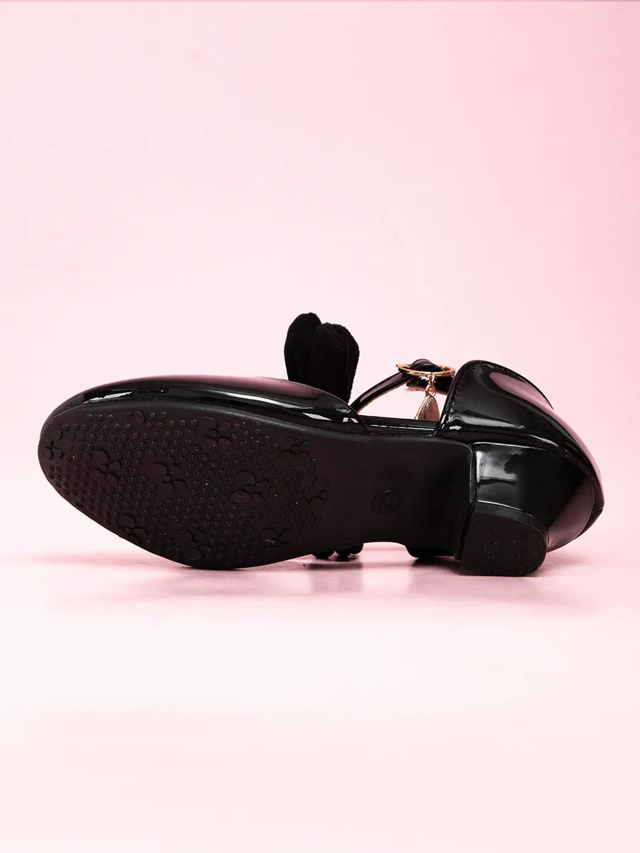 zapatos de fiesta para niña MiLi guillerminas negro charol con moño (6)