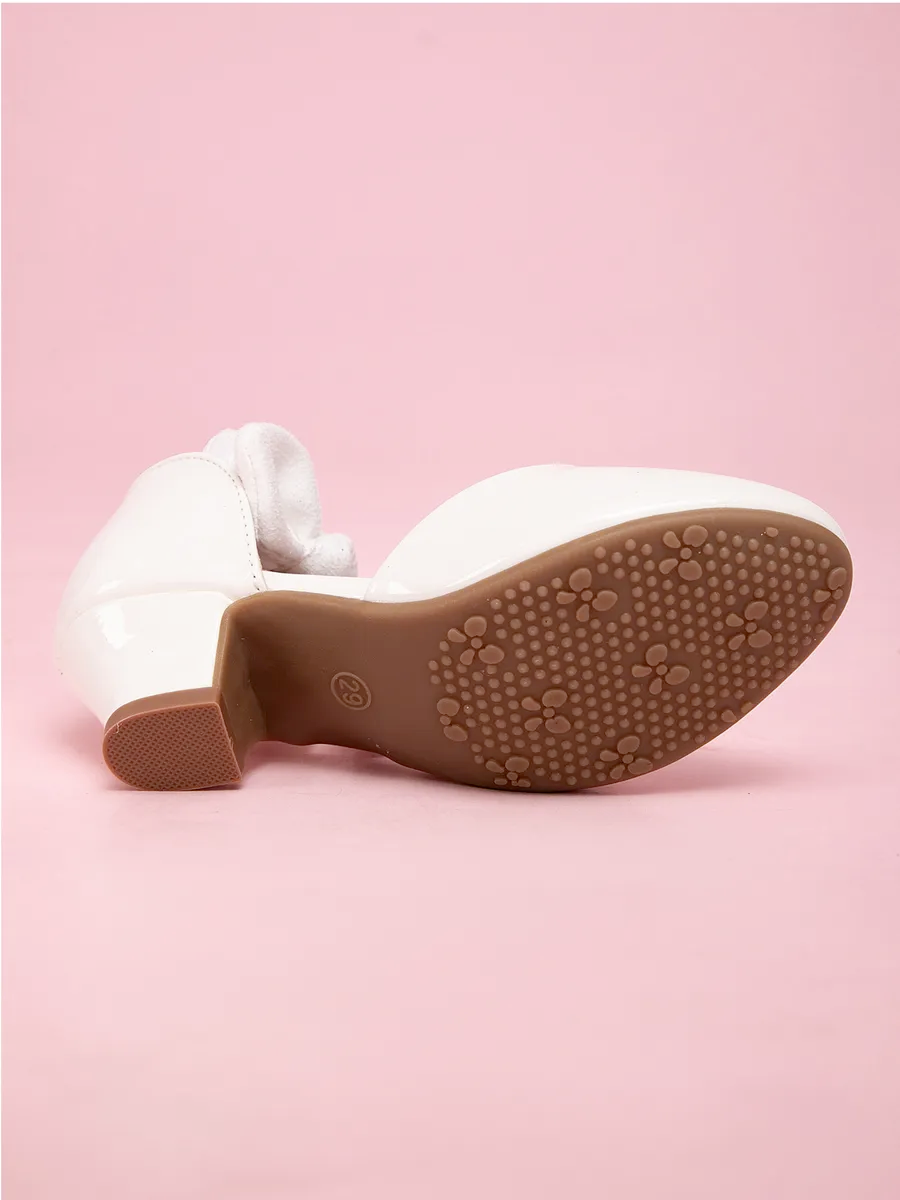 zapatos de fiesta para niña MiLi blanco brillante con moño (6)