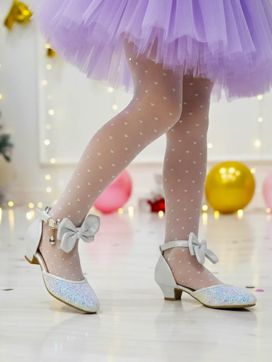 zapatos de fiesta para niña MiLi modelo pump marfil con moños (8)