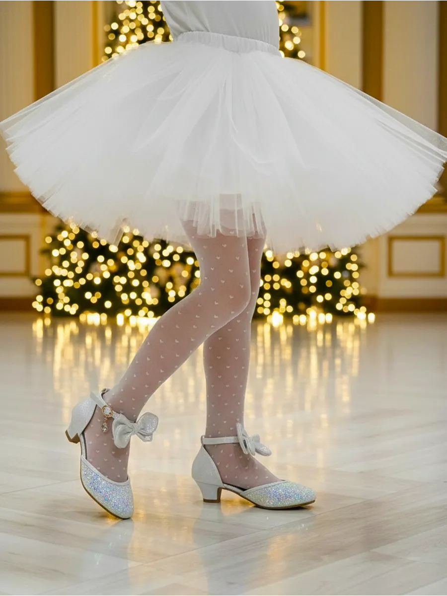 zapatos de fiesta para niña MiLi modelo pump marfil con moños (9)